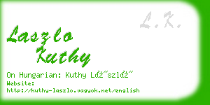 laszlo kuthy business card